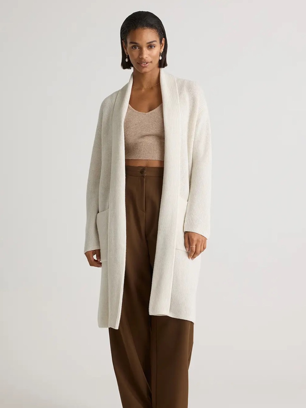QUINCE Australian Merino Wool Duster Cardigan Size XS NWT